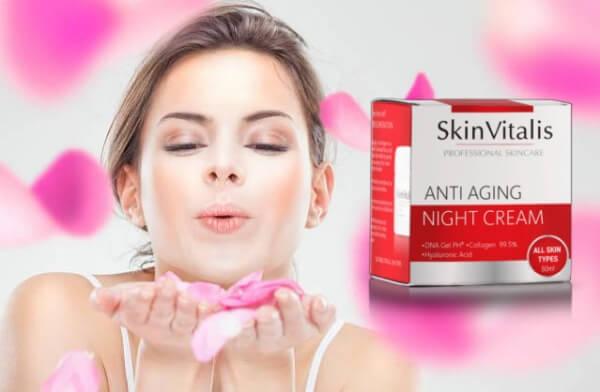 skin vitalis crema anti arrugas - mujer flores