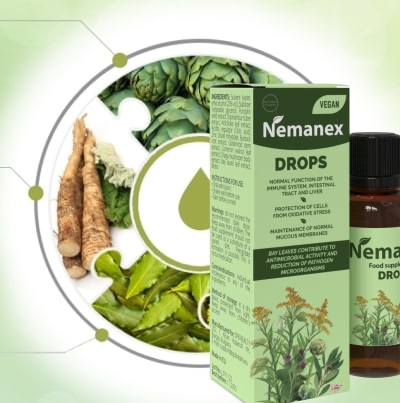 Nemanex: gotas que eliminan parásitos y purifican el cuerpo